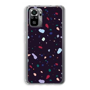 CaseCompany Dark Rounded Terrazzo: Xiaomi Redmi Note 10S Transparant Hoesje