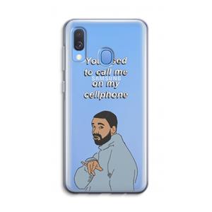 CaseCompany Hotline bling: Samsung Galaxy A40 Transparant Hoesje