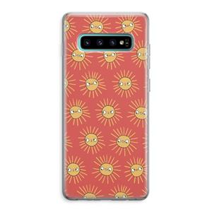 CaseCompany Zon: Samsung Galaxy S10 Plus Transparant Hoesje