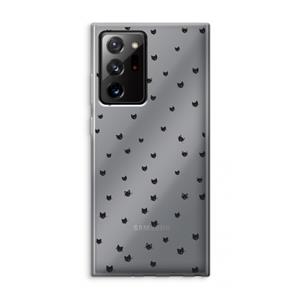 CaseCompany Kleine kattenkopjes: Samsung Galaxy Note 20 Ultra / Note 20 Ultra 5G Transparant Hoesje