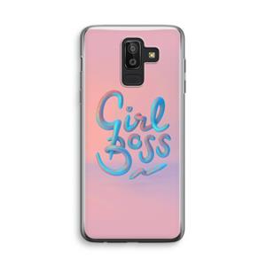 CaseCompany Girl boss: Samsung Galaxy J8 (2018) Transparant Hoesje