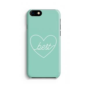 CaseCompany Best heart pastel: iPhone 8 Volledig Geprint Hoesje