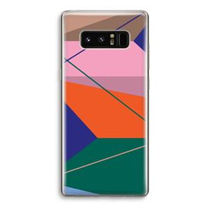 CaseCompany Gestalte 1: Samsung Galaxy Note 8 Transparant Hoesje