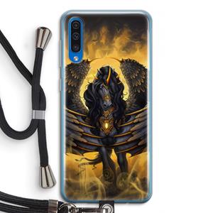 CaseCompany Pegasus: Samsung Galaxy A50 Transparant Hoesje met koord