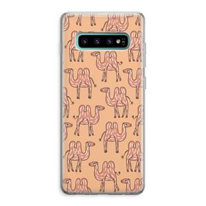 CaseCompany Kameel: Samsung Galaxy S10 Plus Transparant Hoesje