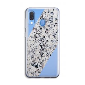 CaseCompany Gespikkelde marmer: Samsung Galaxy A40 Transparant Hoesje