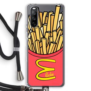 CaseCompany McElodie: Sony Sony Xperia 10 III Transparant Hoesje met koord