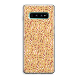 CaseCompany Camouflage: Samsung Galaxy S10 Plus Transparant Hoesje