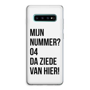 CaseCompany Da ziede van hier: Samsung Galaxy S10 Plus Transparant Hoesje