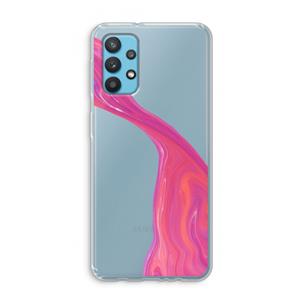 CaseCompany Paarse stroom: Samsung Galaxy A32 4G Transparant Hoesje