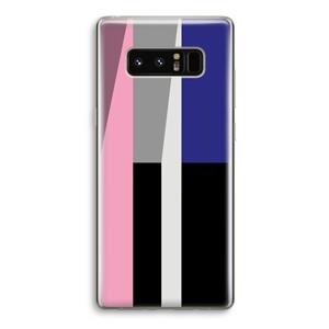 CaseCompany Gestalte 4: Samsung Galaxy Note 8 Transparant Hoesje