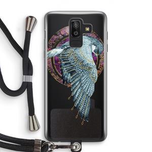 CaseCompany Golden Falcon: Samsung Galaxy J8 (2018) Transparant Hoesje met koord