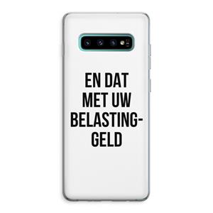 CaseCompany Belastinggeld: Samsung Galaxy S10 Plus Transparant Hoesje