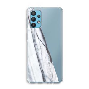 CaseCompany Gestreepte marmer: Samsung Galaxy A32 4G Transparant Hoesje