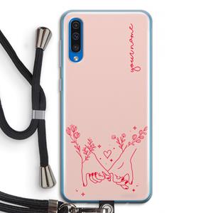 CaseCompany Best Friends: Samsung Galaxy A50 Transparant Hoesje met koord
