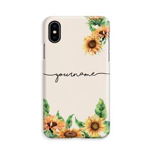 CaseCompany Zonnebloemen: iPhone X Volledig Geprint Hoesje