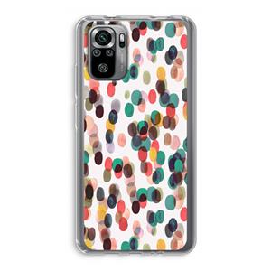 CaseCompany Tropical Dots: Xiaomi Redmi Note 10S Transparant Hoesje
