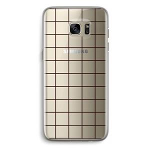 CaseCompany Rooster: Samsung Galaxy S7 Edge Transparant Hoesje