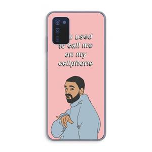 CaseCompany Hotline bling: Samsung Galaxy A03s Transparant Hoesje