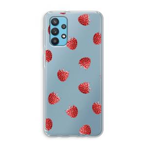 CaseCompany Framboosjes: Samsung Galaxy A32 4G Transparant Hoesje