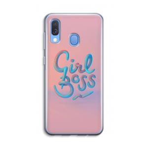CaseCompany Girl boss: Samsung Galaxy A40 Transparant Hoesje