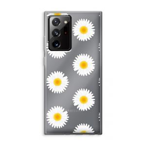 CaseCompany Margrietjes: Samsung Galaxy Note 20 Ultra / Note 20 Ultra 5G Transparant Hoesje