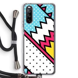 CaseCompany Pop Art #2: Sony Sony Xperia 10 III Transparant Hoesje met koord