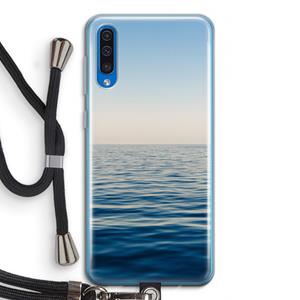 CaseCompany Water horizon: Samsung Galaxy A50 Transparant Hoesje met koord