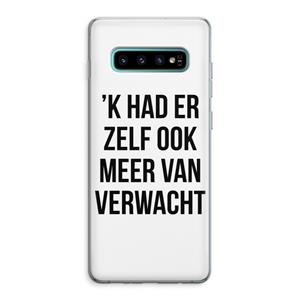 CaseCompany Meer verwacht: Samsung Galaxy S10 Plus Transparant Hoesje