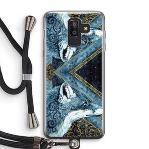 CaseCompany Golden Fox: Samsung Galaxy J8 (2018) Transparant Hoesje met koord