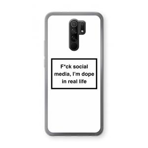 CaseCompany I'm dope: Xiaomi Redmi 9 Transparant Hoesje