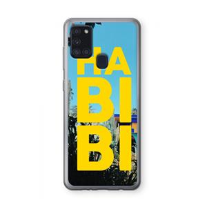 CaseCompany Habibi Majorelle : Samsung Galaxy A21s Transparant Hoesje