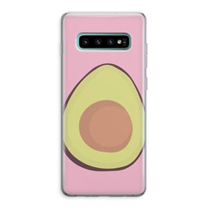 CaseCompany Avocado: Samsung Galaxy S10 Plus Transparant Hoesje