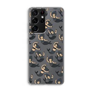 CaseCompany Zeemeermin: Samsung Galaxy S21 Ultra Transparant Hoesje