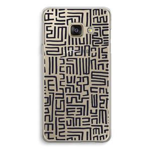 CaseCompany Moroccan Print: Samsung A3 (2017) Transparant Hoesje