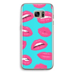 CaseCompany Bite my lip: Samsung Galaxy S7 Edge Transparant Hoesje