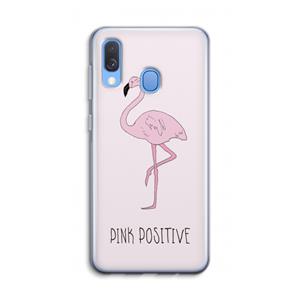 CaseCompany Pink positive: Samsung Galaxy A40 Transparant Hoesje