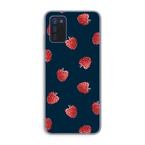 CaseCompany Framboosjes: Samsung Galaxy A03s Transparant Hoesje