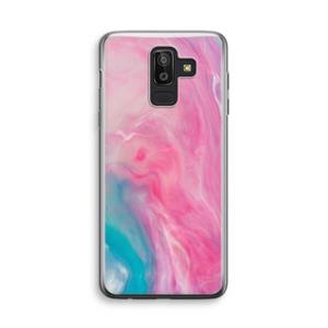 CaseCompany Roze explosie: Samsung Galaxy J8 (2018) Transparant Hoesje