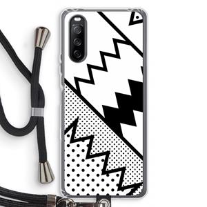 CaseCompany Pop Art #5: Sony Sony Xperia 10 III Transparant Hoesje met koord