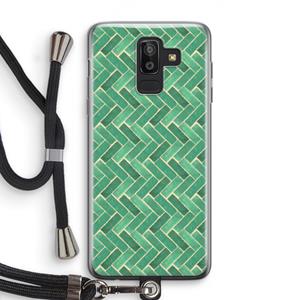 CaseCompany Moroccan tiles 2: Samsung Galaxy J8 (2018) Transparant Hoesje met koord