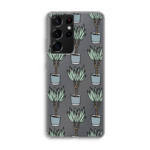 CaseCompany Boompje: Samsung Galaxy S21 Ultra Transparant Hoesje