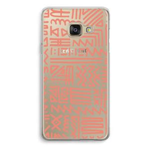 CaseCompany Marrakech Pink: Samsung A3 (2017) Transparant Hoesje