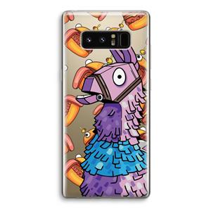 CaseCompany Loot Burger: Samsung Galaxy Note 8 Transparant Hoesje