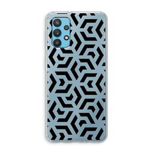 CaseCompany Crazy pattern: Samsung Galaxy A32 4G Transparant Hoesje