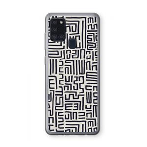 CaseCompany Moroccan Print: Samsung Galaxy A21s Transparant Hoesje