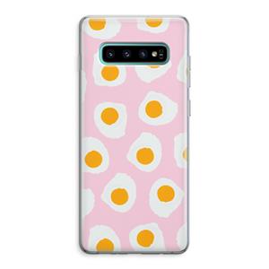 CaseCompany Dancing eggs: Samsung Galaxy S10 Plus Transparant Hoesje