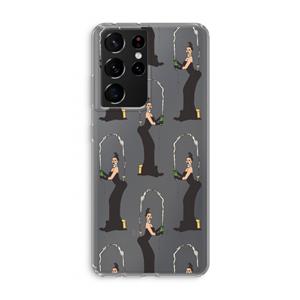 CaseCompany Pop Some Kim: Samsung Galaxy S21 Ultra Transparant Hoesje