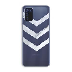 CaseCompany Marmeren pijlen: Samsung Galaxy A03s Transparant Hoesje