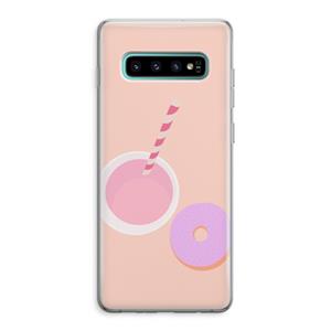 CaseCompany Donut: Samsung Galaxy S10 Plus Transparant Hoesje